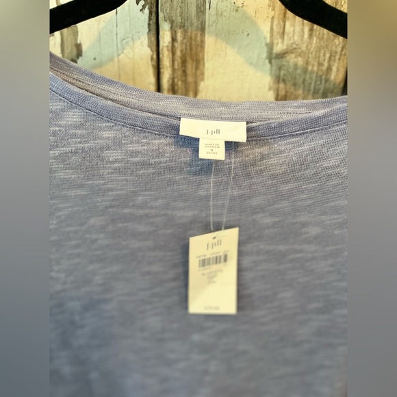 J. Jill Periwinkle bell sleeve top small petite NWT cotton/ linen blend - Picture 6 of 6